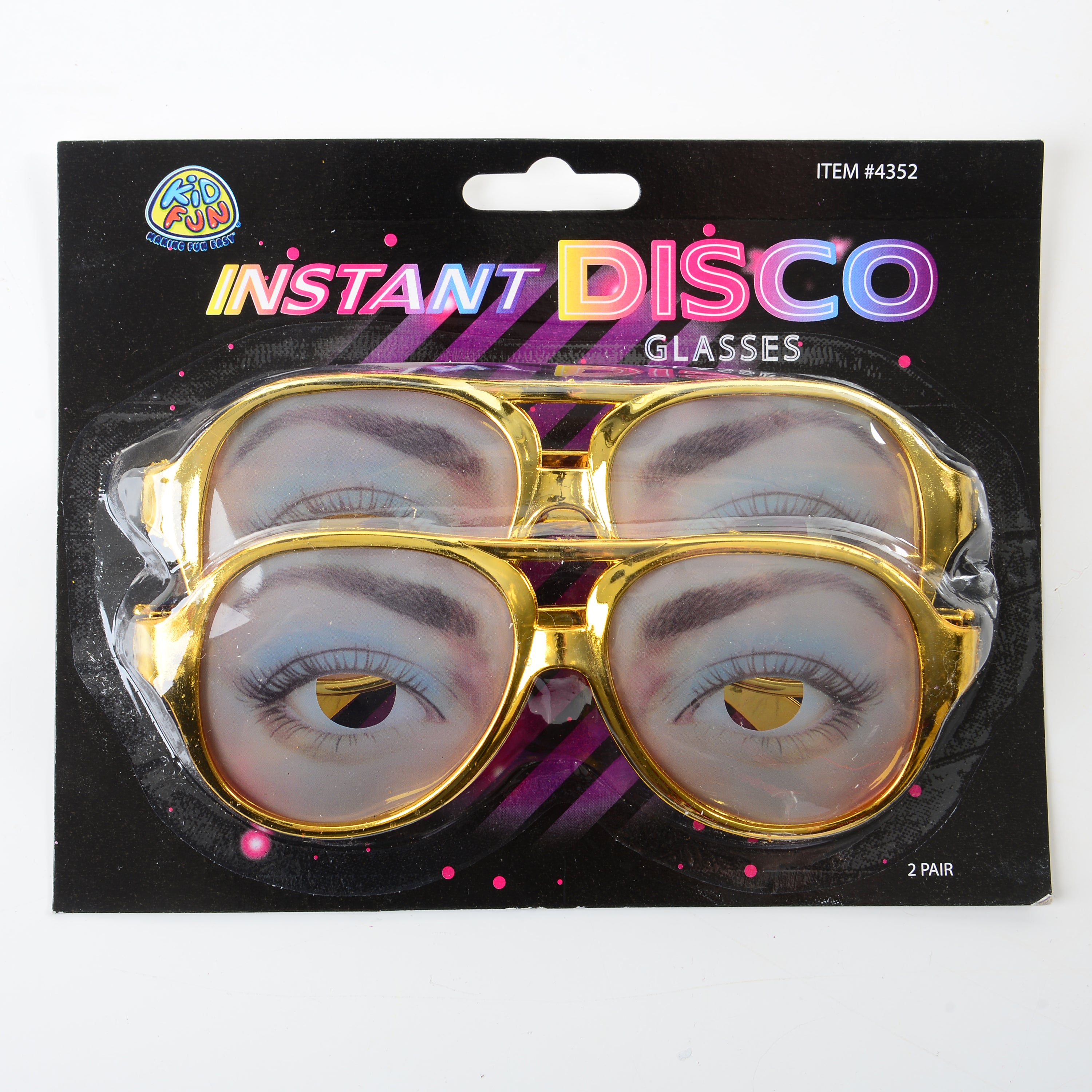 Instant Disco Glasses/2-Pc