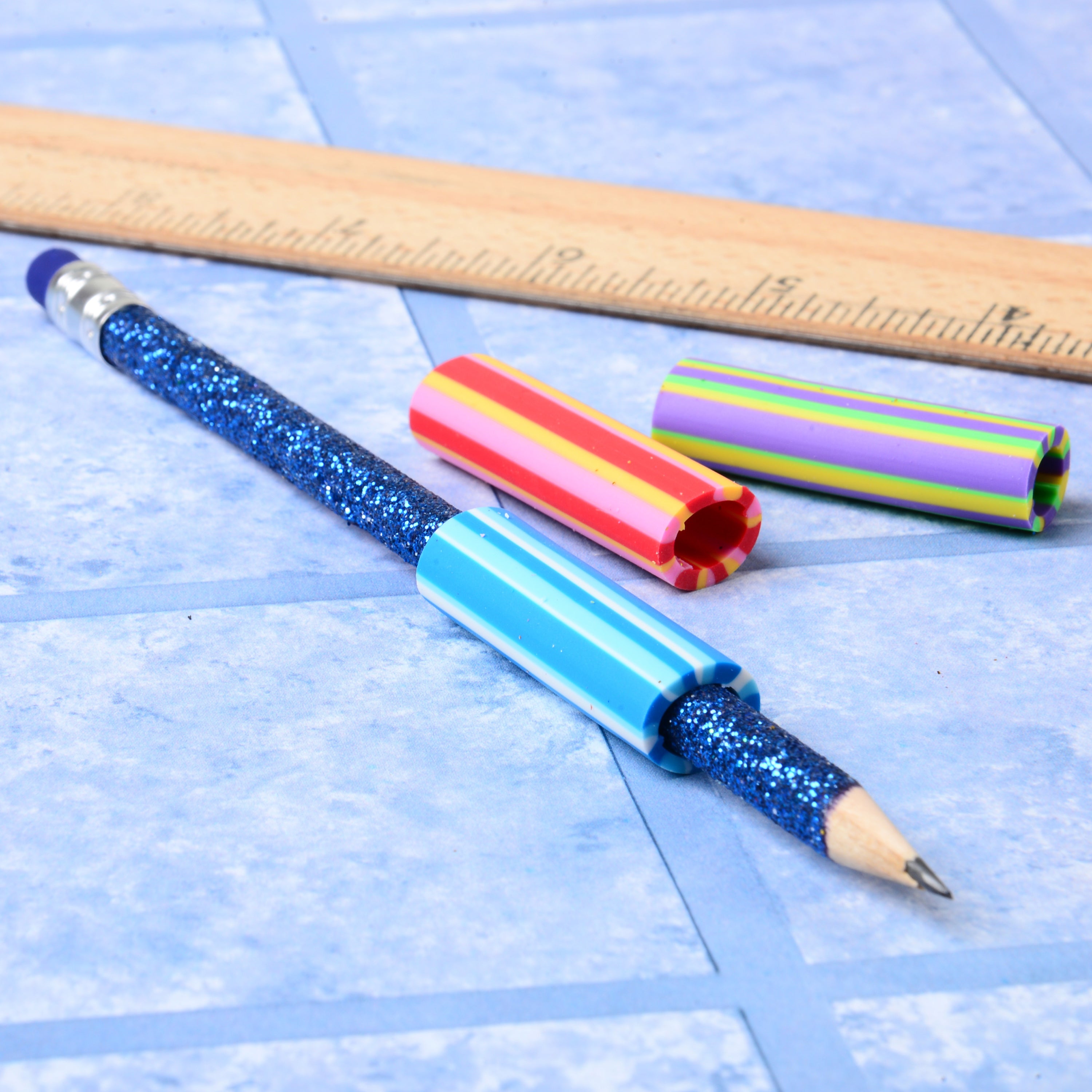 Striped Pencil Grips