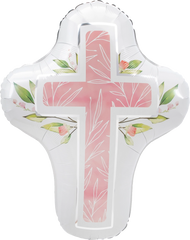 My First Communion Pink Foil Balloon