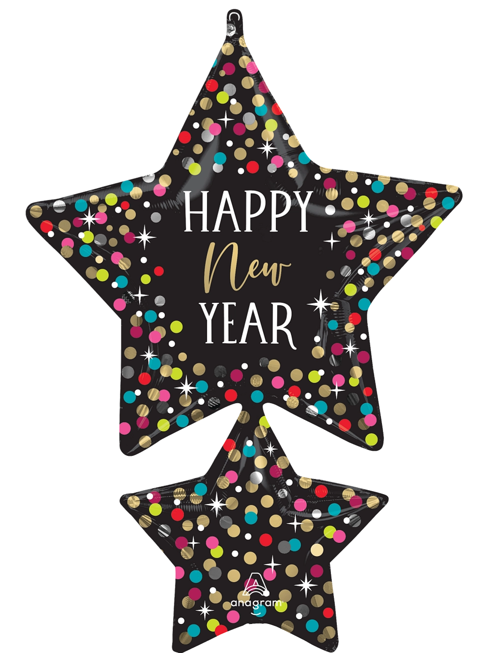Vibrant New Year's Eve Colorful Super Shape Balloon
