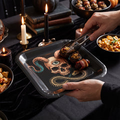 Dark Academia 10" Square Halloween Plates