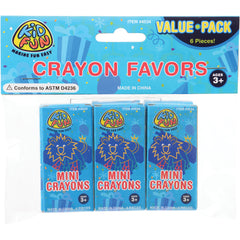 4 Piece Crayons/6 Per Pkg