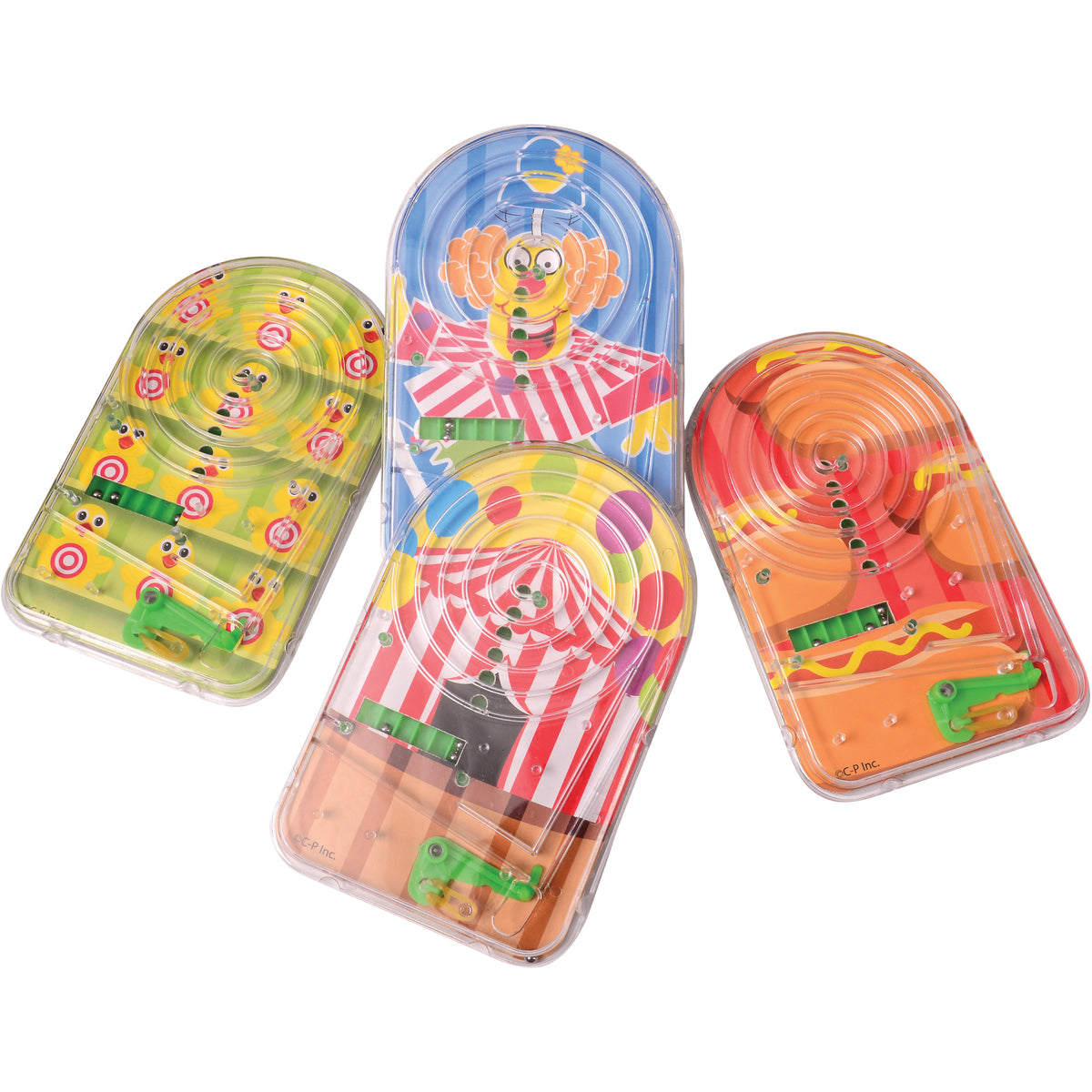 Carnival Pinball Games/4 Per Pkg