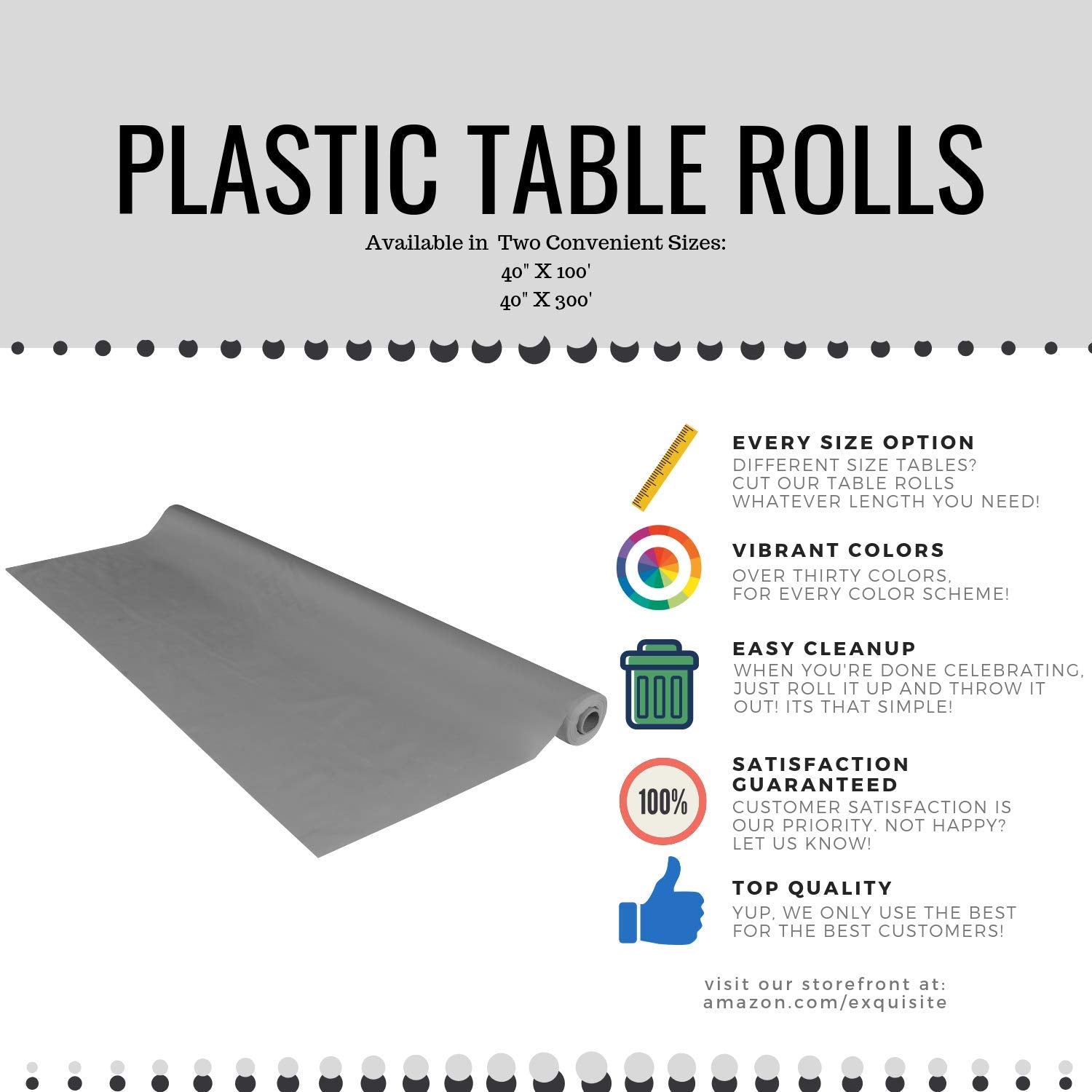 40 In. x 300 Ft. Premium Lime Green Table Roll