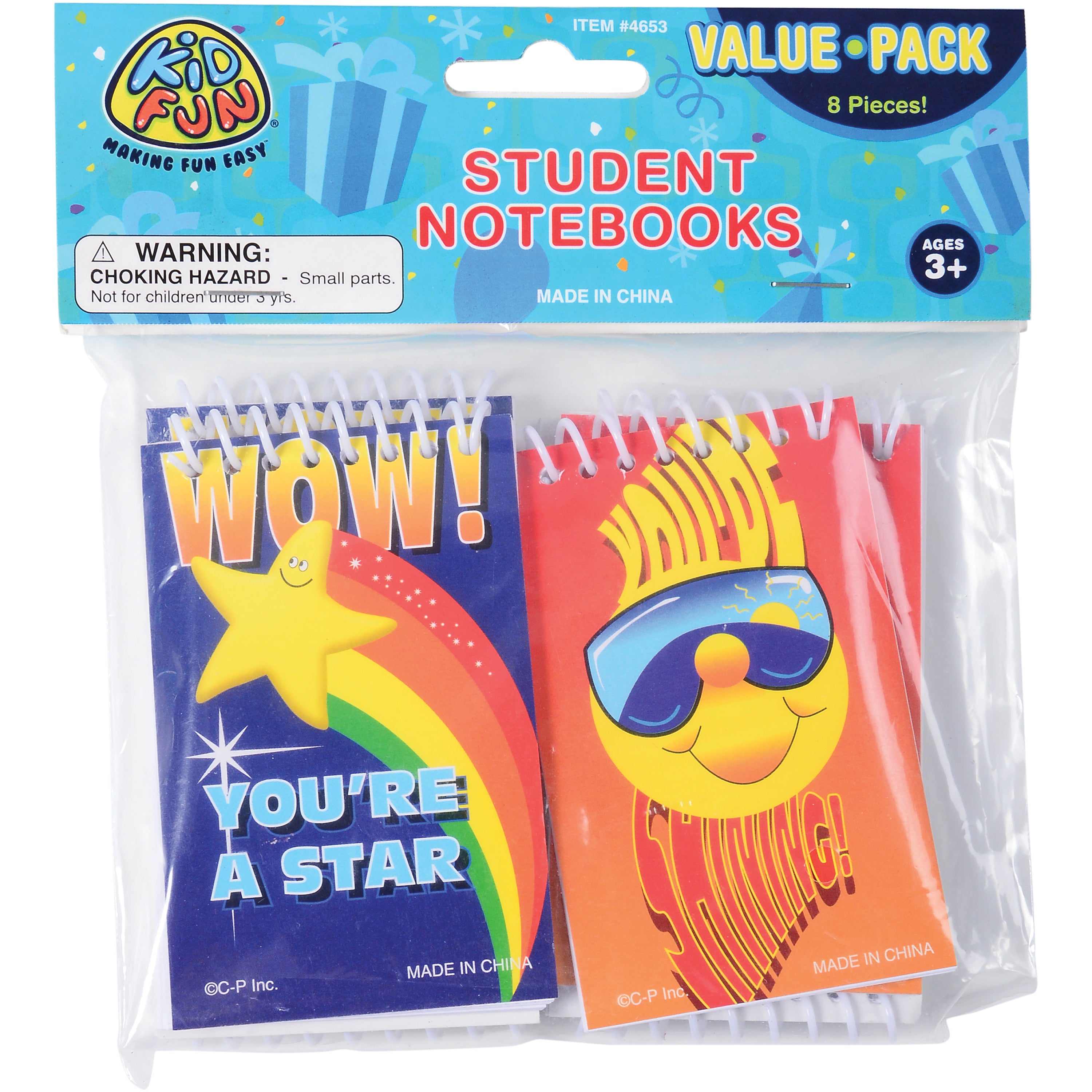 Student Notebooks/8 Per Pkg