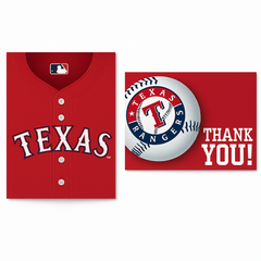 Texas Rangers Invitation & Thank You Card Set