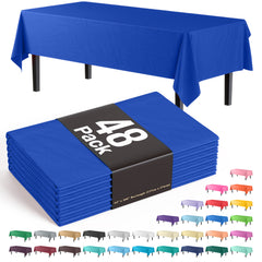 Unleashed | Dark Blue Plastic Table Cover | Case of 48