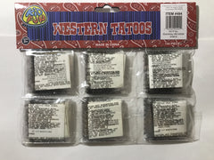 Western Tattoos (Sold By Gross)