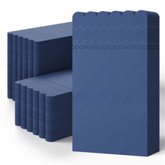 3 Ply China Blue Scalloped Napkins - 20 Ct.