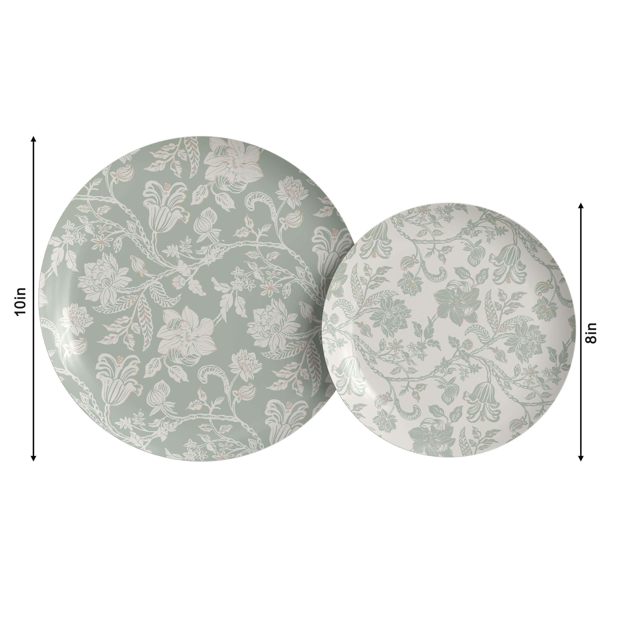 8 In. Earthtrends Gracy Design Paper Plates | 20 Count