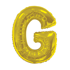 34 In. Gold Letter G Balloon