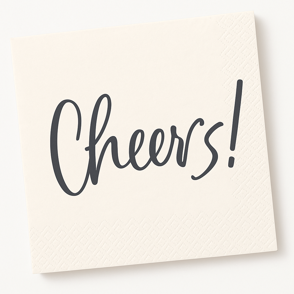 Cheers! Cocktail Beverage Napkins - 5 In. X 5 In.