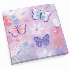 Butterfly Flutter Beverage Napkins, 5-Inch, 16-Pack, 2-Ply