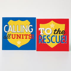 First Responders Beverage Napkins for Kids' Birthday Parties