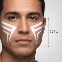 White Face Paint Makeup for Team Spirit