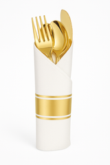 Premium Gold Rolled Cutlery Set