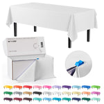 54 In. x 300 Ft. Cut To Size Table Cover | White