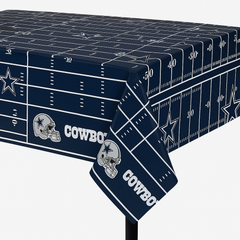 Dallas Cowboys All-Over Print Plastic Table Cover