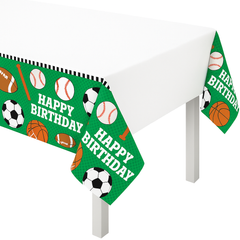All-Star Sports Birthday Plastic Table Cover