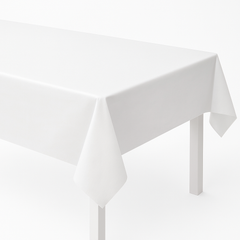 Elegant White Premium Paper Table Cover - 54 x 102 Inch