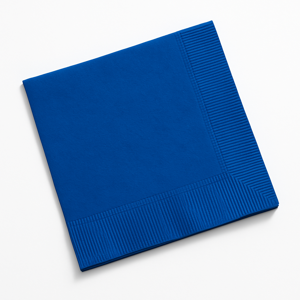 Go Brightly Royal Blue Beverage Napkins - 32 Count