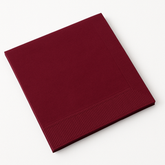 Berry Solid Color Beverage Napkins - 5 In. X 5 In.