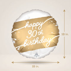 Golden Age 30th Birthday Foil Balloon