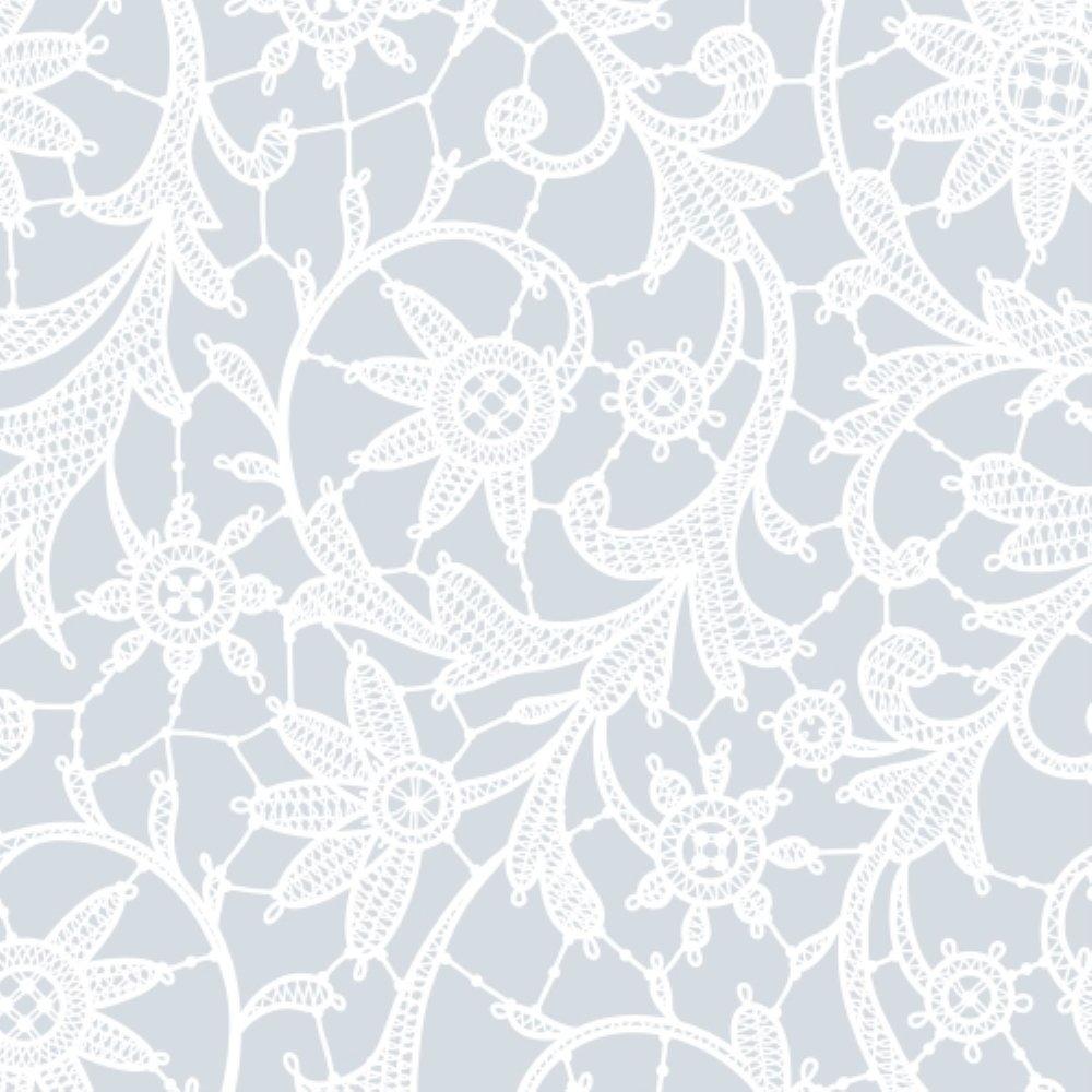 White Lace Plastic Table Cover | Case of 48