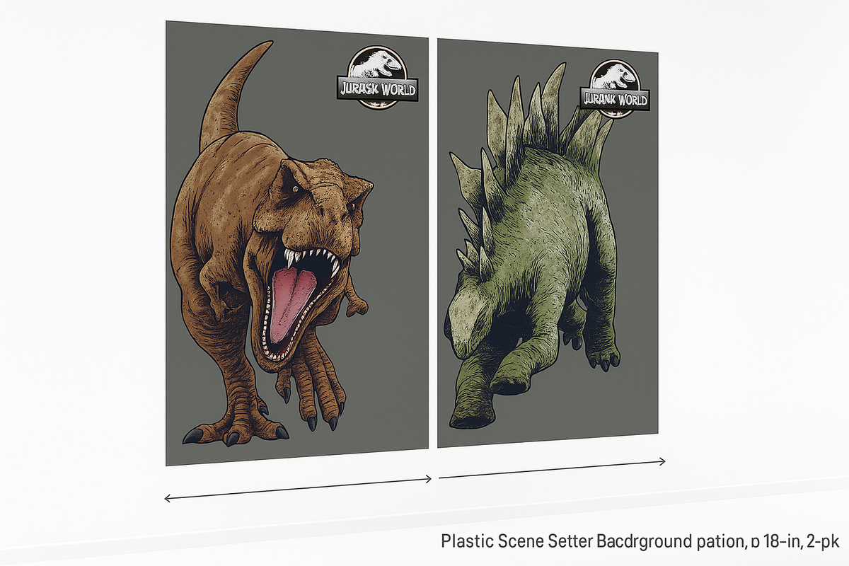 Jurassic World Dinosaur Scene Setter Backdrop