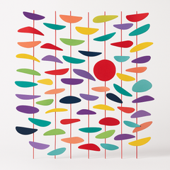 Vibrant Rainbow Circle Backdrop Decoration