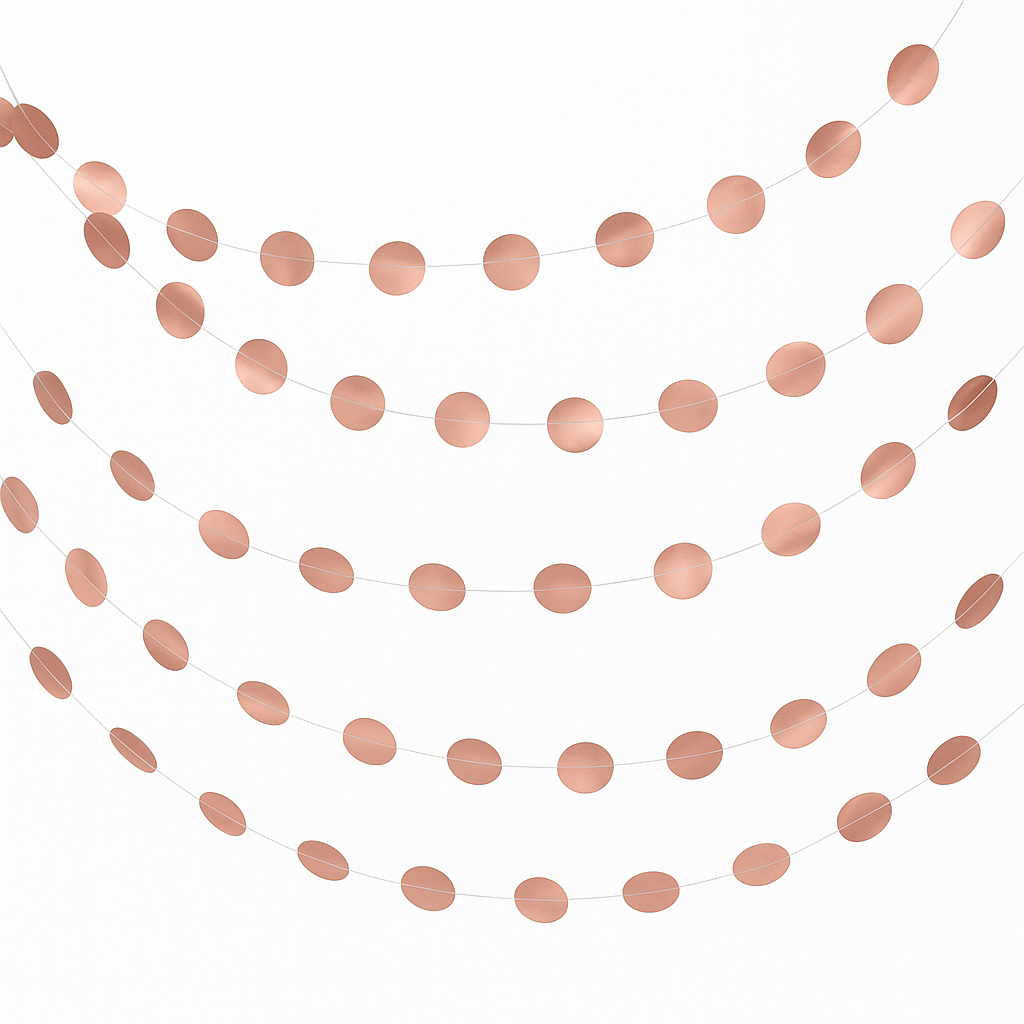 Rose Gold Metallic String Decorations