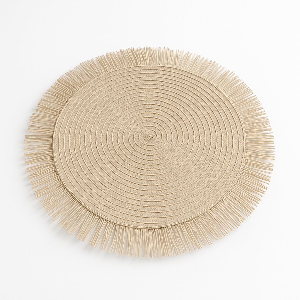 Elegant Braided Paper Placemats for Weddings