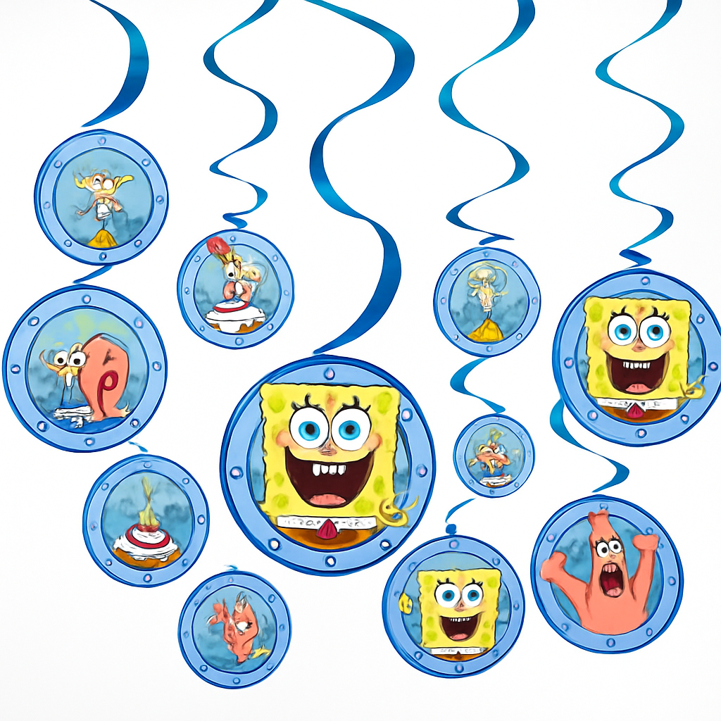 SpongeBob SquarePants Swirl Hanging Decorations