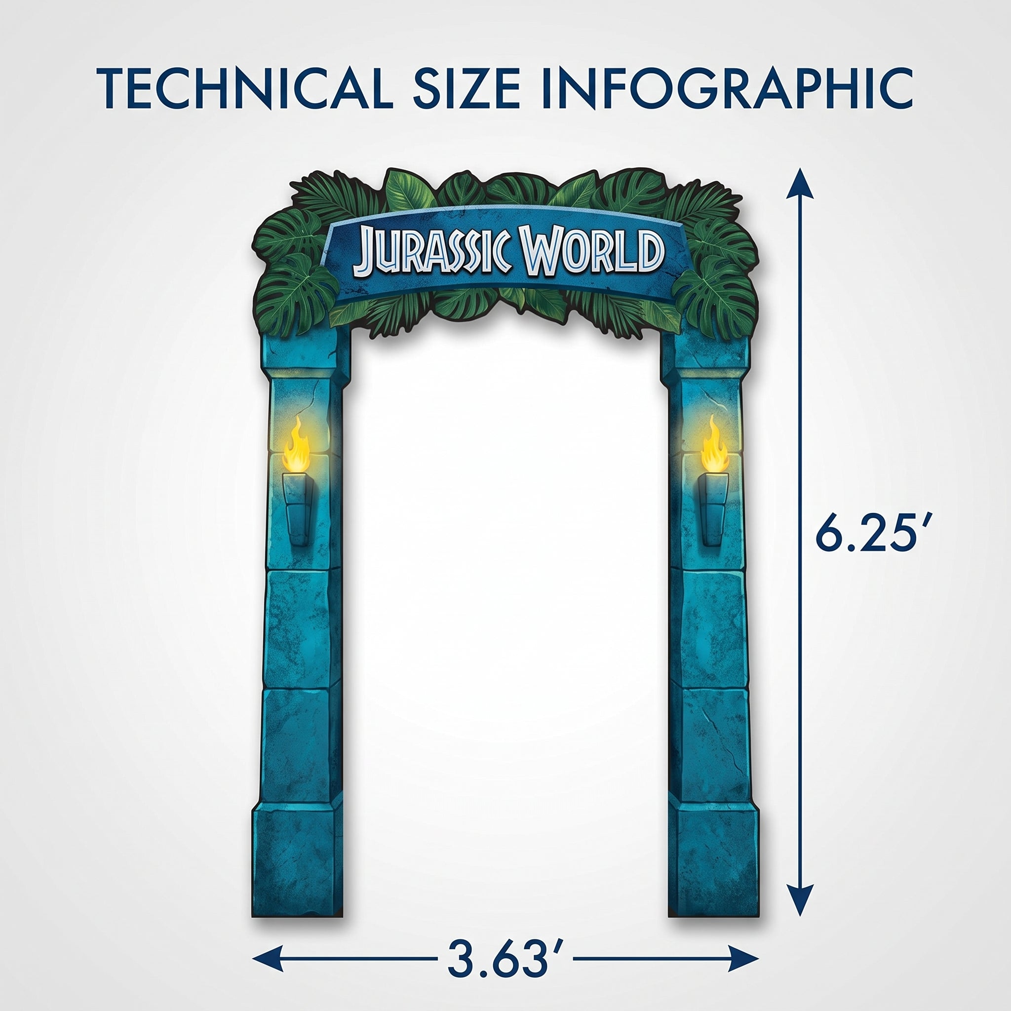 Jurassic World Deluxe Doorway Curtain Decoration