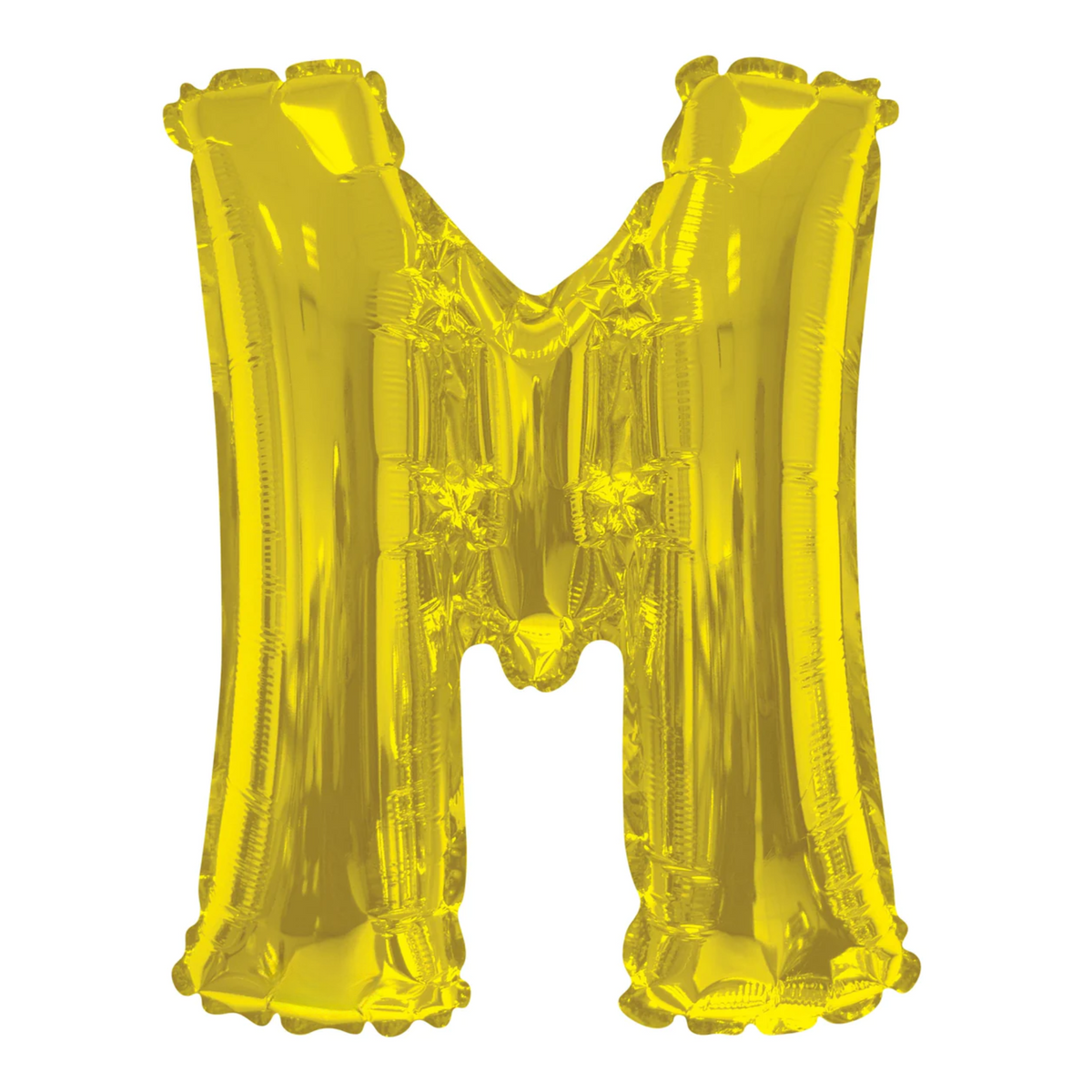 34 In. Gold Letter M Balloon