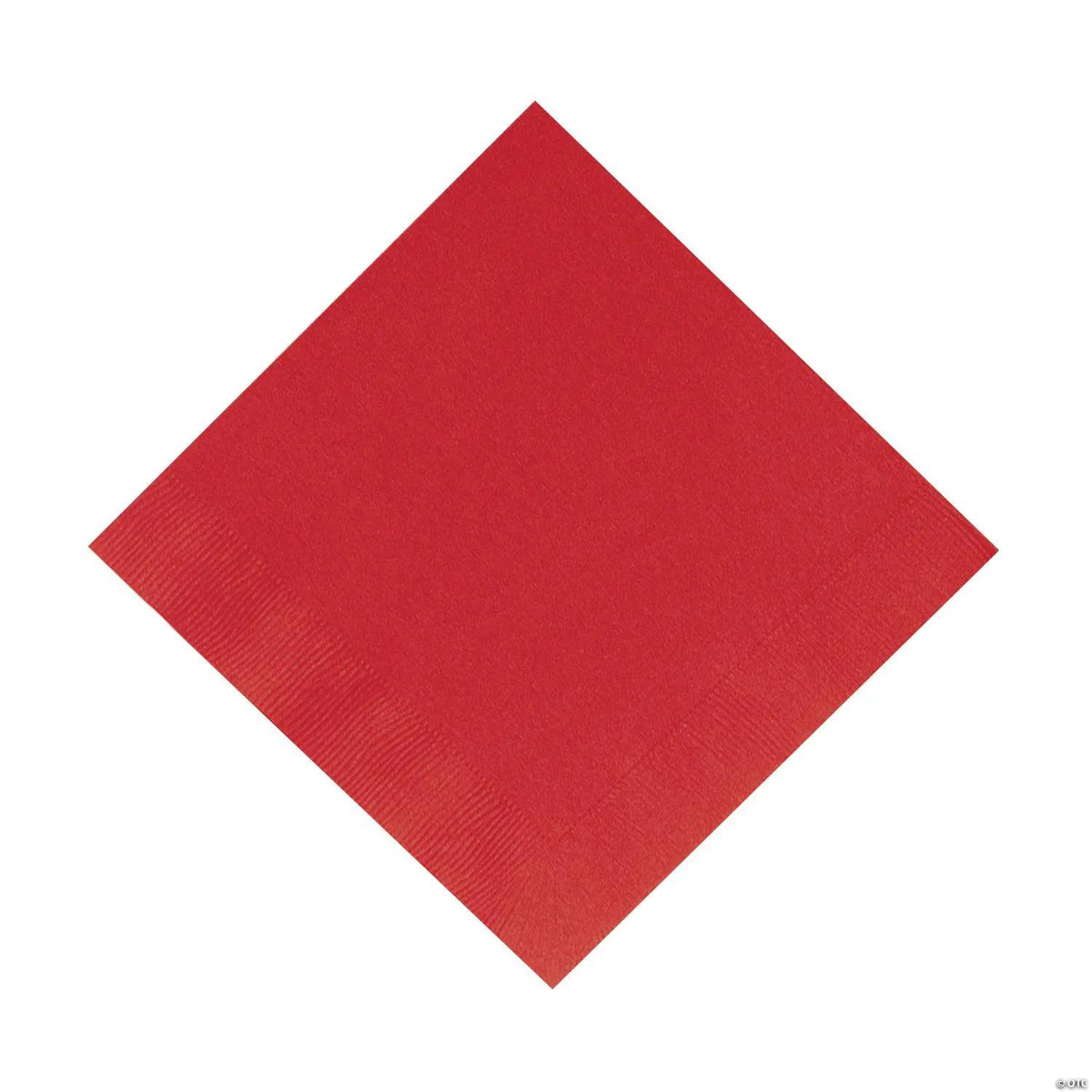 Apple Red Lunch Napkins - Solid Color