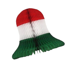 9 In. Christmas Honeycomb Tissue Bells