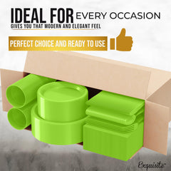 7 In. Lime Green Plastic Plates | 8 Count