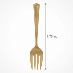 Elegant Gold Plastic Serving Fork - 9.75"