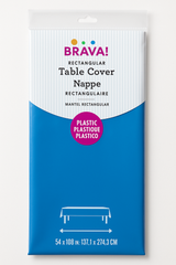 Kiwi Green Rectangular Plastic Table Cover - 54x108 Inches