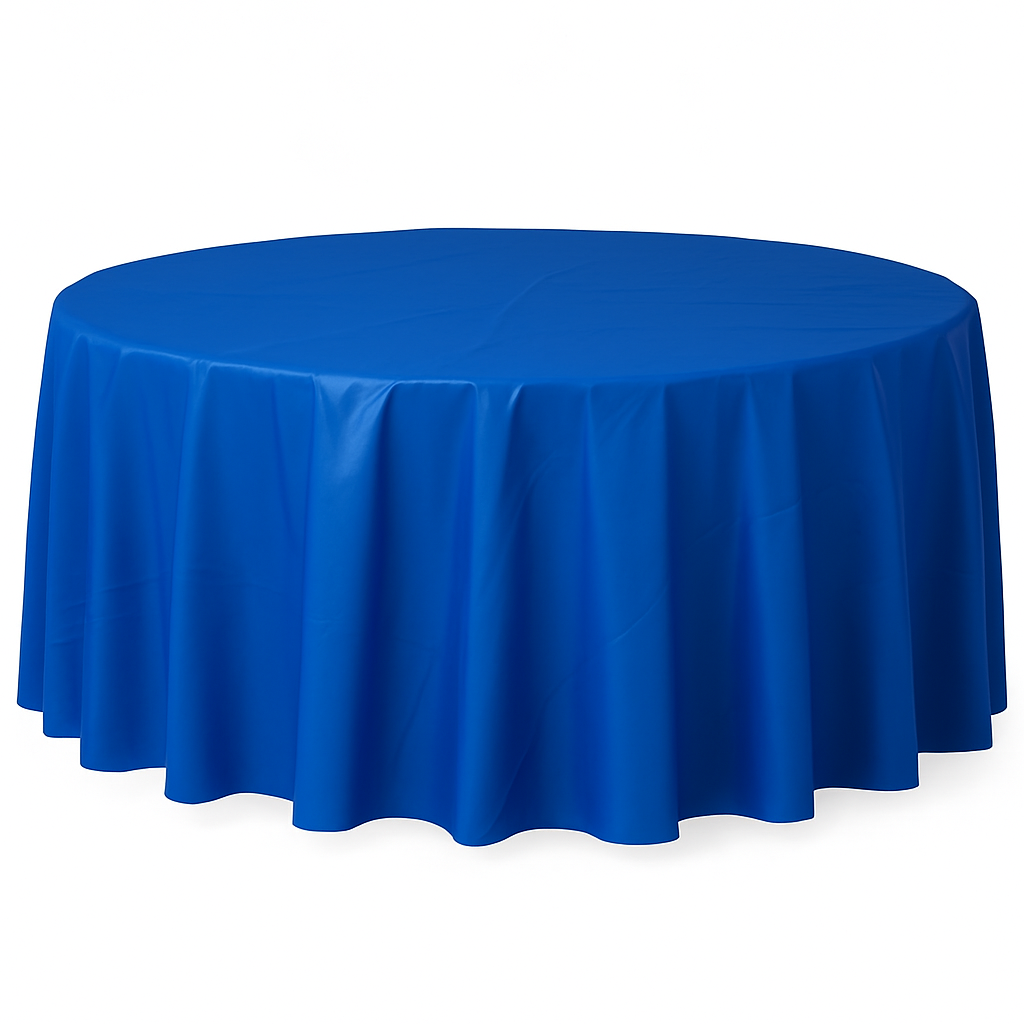 Classic Clear Round Plastic Table Cover - 84"