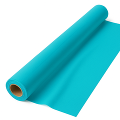 Caribbean Blue Plastic Table Cover Roll - 40" x 100'