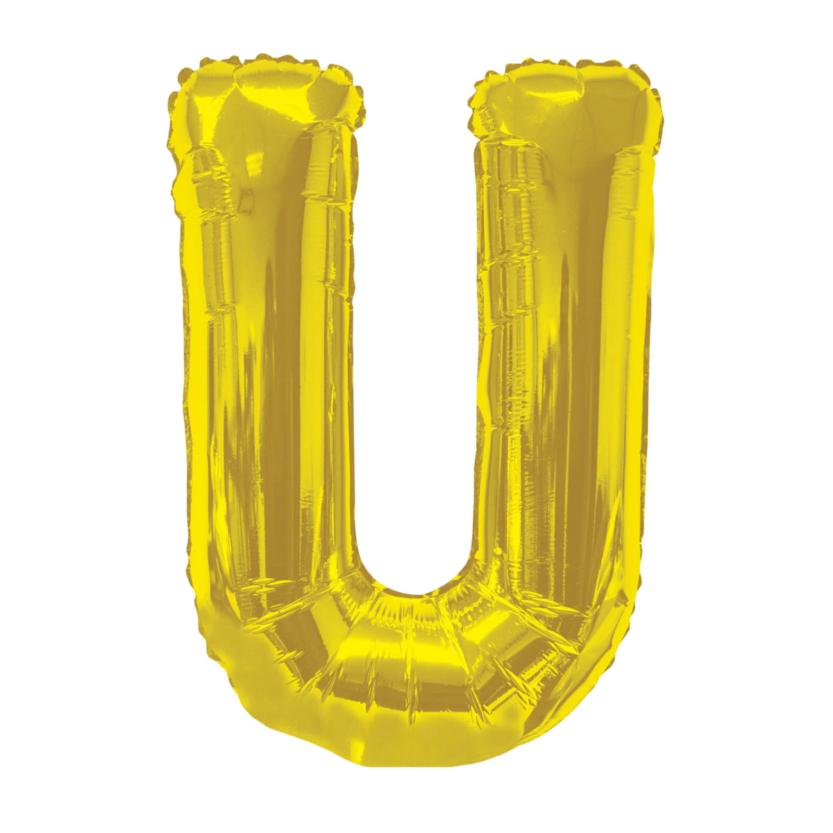 34 In. Gold Letter U Balloon