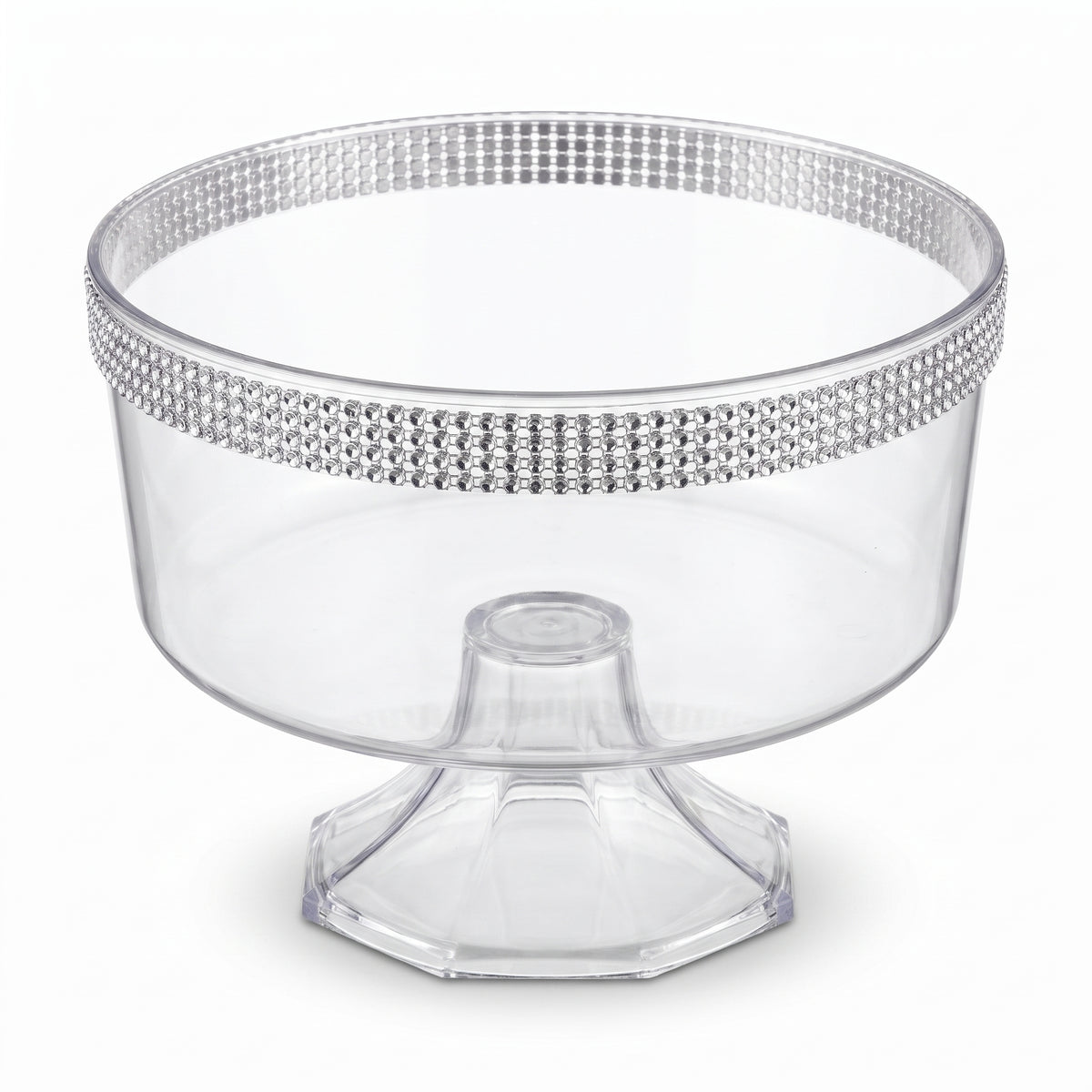 Small Rhinestone Clear Plastic Trifle Container