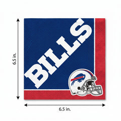 Buffalo Bills NFL Luncheon Napkins - 6.5 In. x 6.5 In.