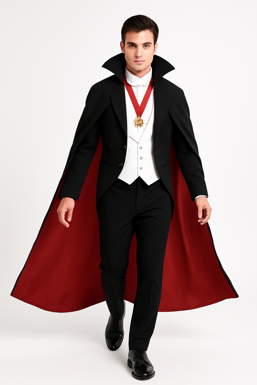 Classic Dracula Halloween Costume Cape Set