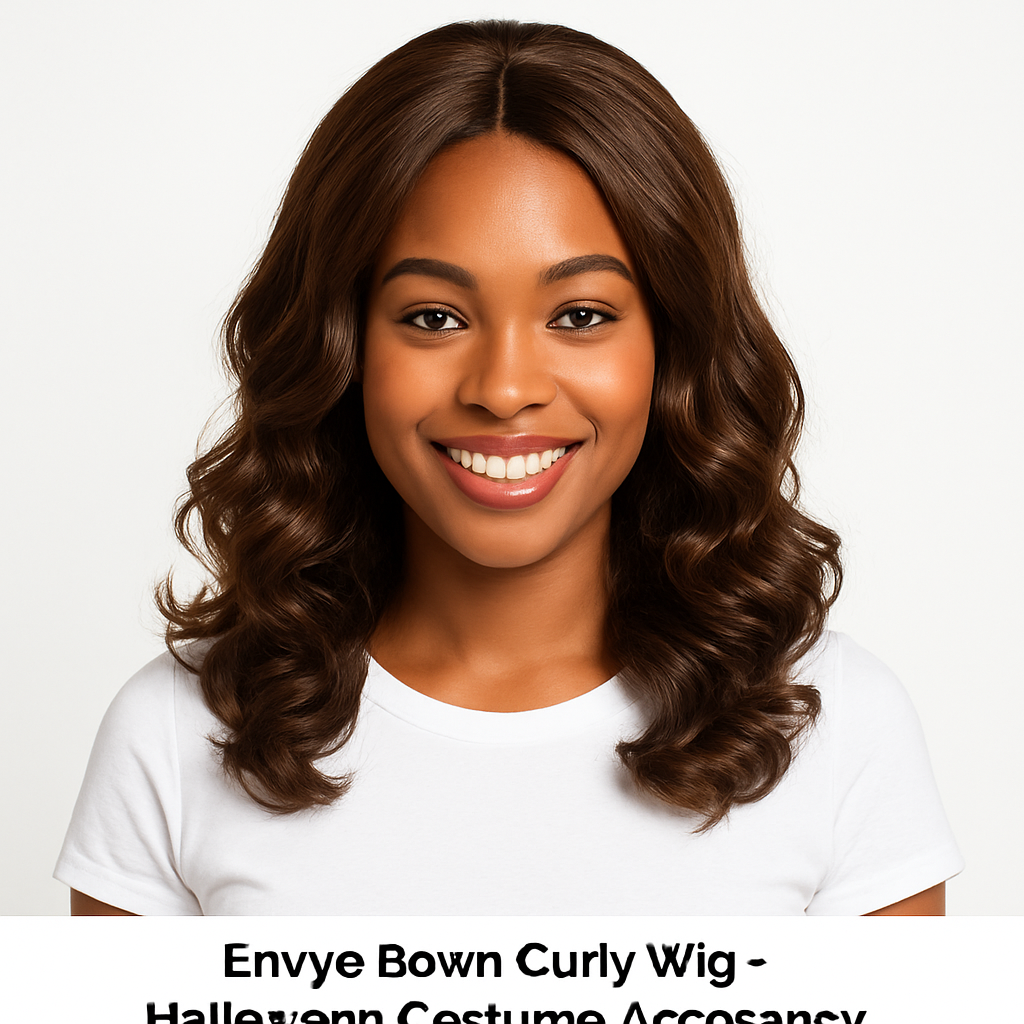 Envy Brown Curly Wig - Halloween Costume Accessory