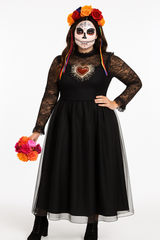 Day of the Dead Plus Size Couture Dress