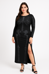 Plus Size Skeleton Dress - Halloween Costume