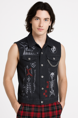 Punk Rock Halloween Vest L/XL